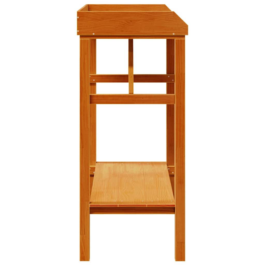 Planting Table Brown 75 x 40 x 90 cm Solid Pine Wood