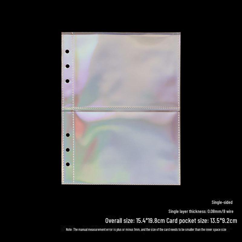 Нескользящая визитница формата А5 с 4-мя прозрачными внутренними карманами для хранения 3-дюймовых фотографий Polaroid