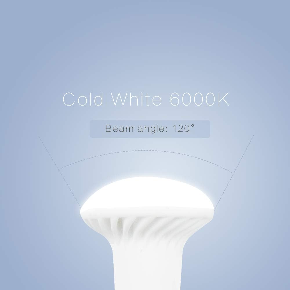 Bonlux 3W LED 1383 R12 Elevator Reading Light, AC/DC 12V-24V 1156 1141 BA15S Single Contact LED Reflector Light Bulb Daylight 6000K for RV Camper