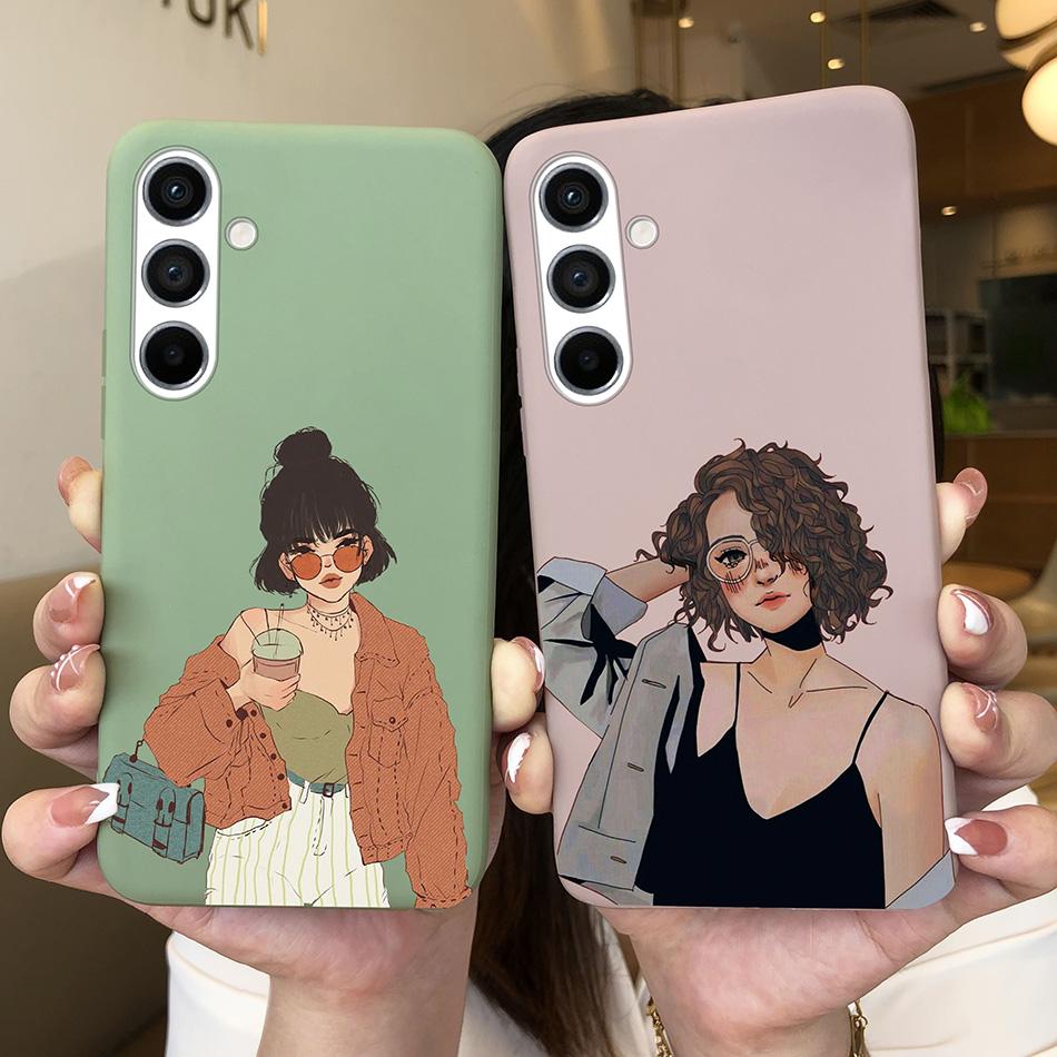 For Samsung A54 5G Case Cute Soft Silicone TPU Back Cover For Samsung GalaxyA54 A 54 Phone Case on SamsungA54 Coque Bumper Funda