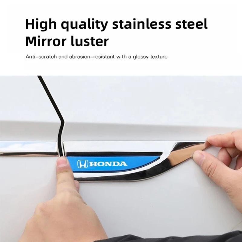 CKU5 2PCS 3D Metal Honda Car Side Fender Emblem Badge Sticker Blade Trim for Civic Accord CR-V Fit - Auto Exterior Styling Accessorie