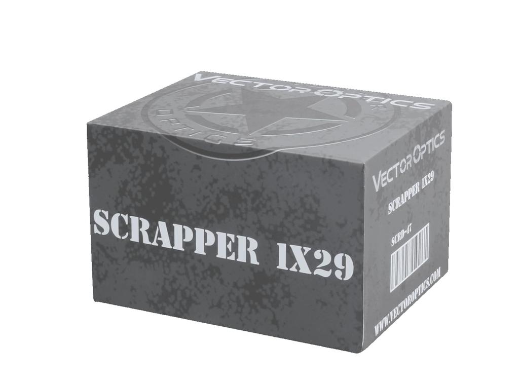 Вектор Оптика Скрэпер 1x29 Красный коллиматорный прицел SCRD-47