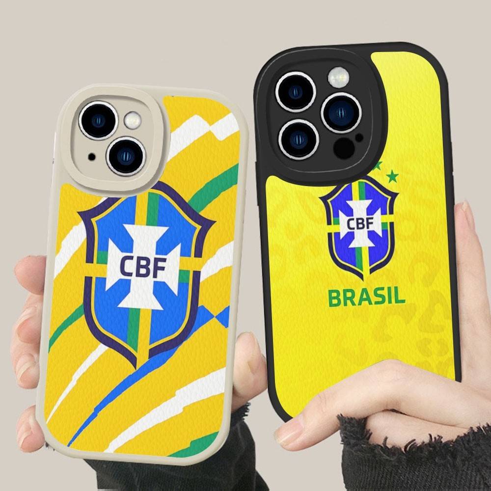 B-Флаг Бразилии Чехол для телефона из твердой кожи для iPhone 16 15 14 13 12 Mini 11 14 Pro Max Xs X Xr 7 8 Plus Fundas