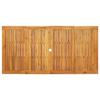 Garden Dining Set 9 pcs Beige Solid Acacia Wood