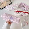 Large Capacity Pen Bag Quilted Zipper Pen Pouch New Pencil Case
