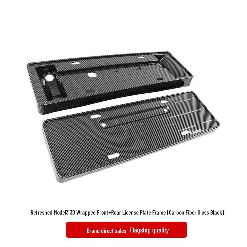 Tesla Model 3/Y License Plate Frame - New Version, Full Protection Holder