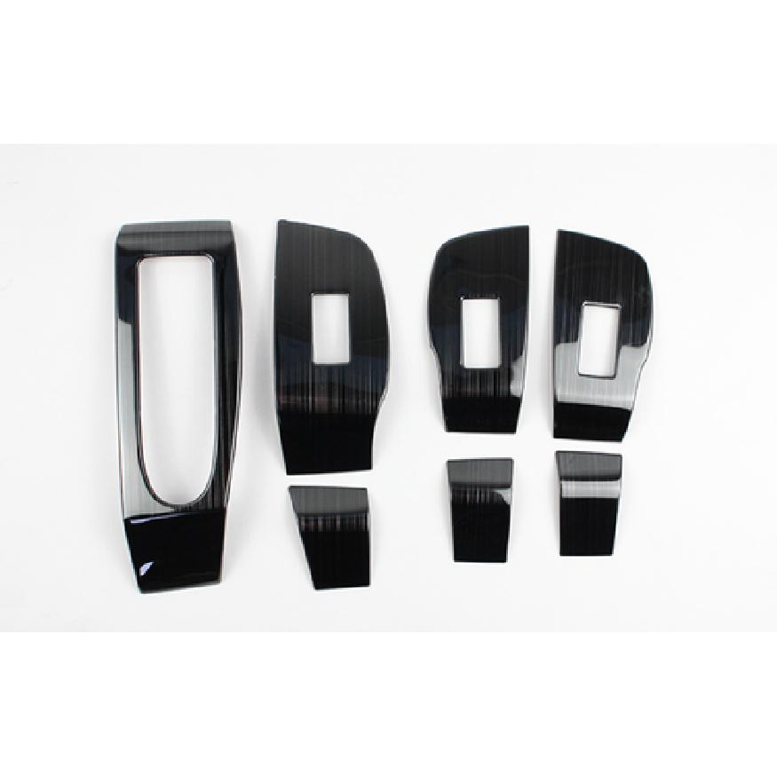 Black Titanium Window Lift Panel Cover Trim For -2025 Mazda CX-30 CX30