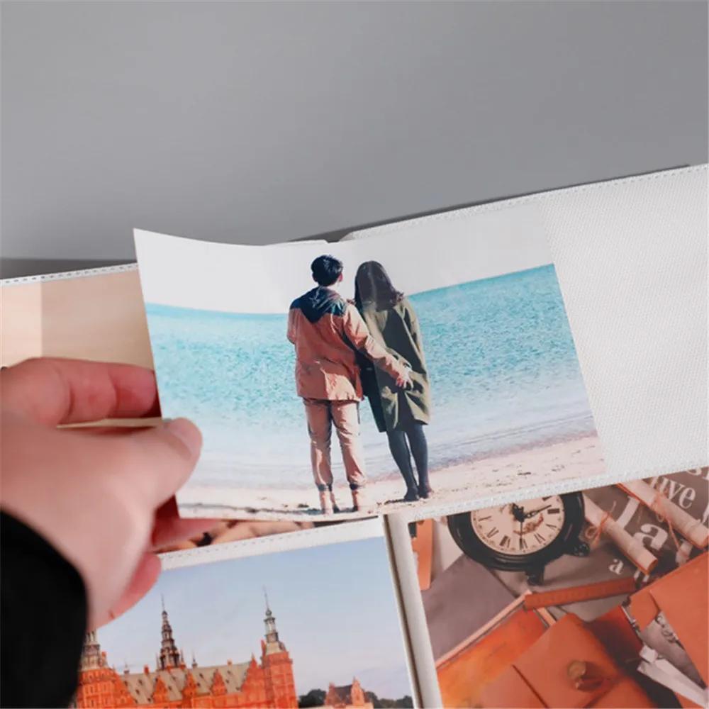 6-дюймовый ПВХ 200 карманов фотоальбом книга 4D большой альбом книга детские семейные альбомы для скрапбукинга свадебные фото DIY Craft
