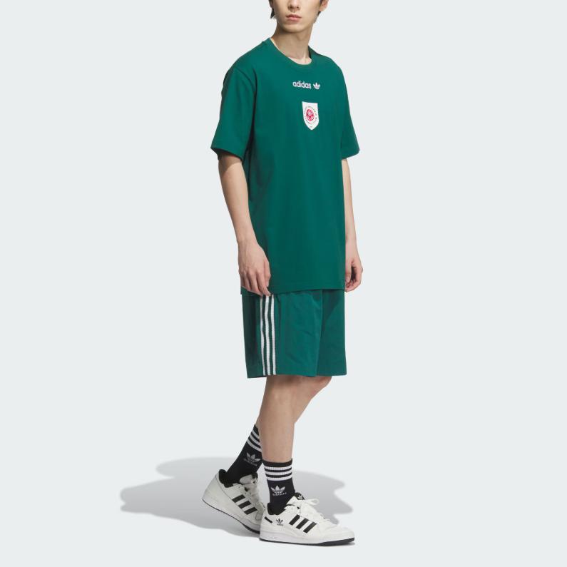 Adidas Оригинальные тканые свободные спортивные шорты в полоску со шнуровкой SS25 Мужские шорты KC0155