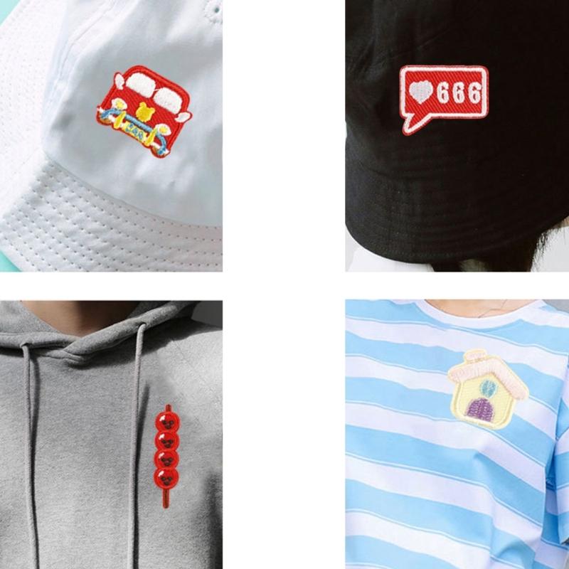 23 Pcs Frogs Embroidered Patches House Sew on Patches Tanghulu Iron on Patches Clothing Patches Mushroom Sewing Patches