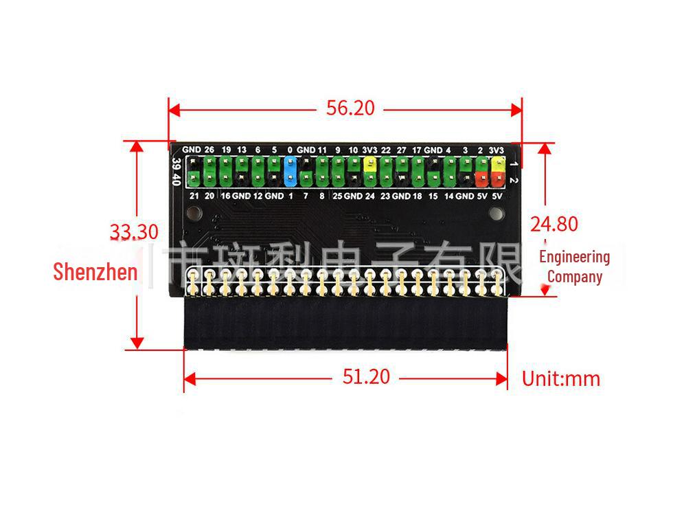 Адаптер расширения интерфейса Raspberry Pi 400 Single Row