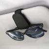 Magnetic Faux Leather Car Sun Visor Sunglasses Holder Glasses Portable Clip Storage Rack Car Interior Accessories