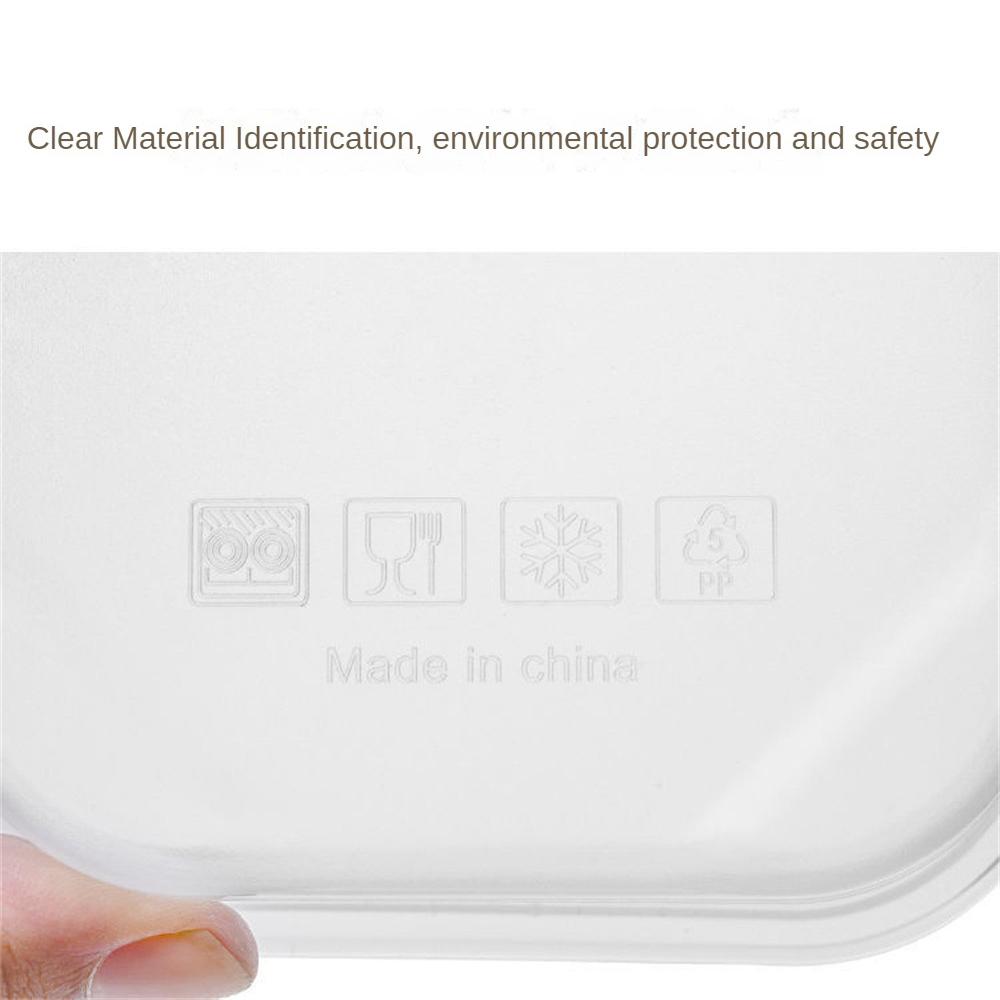 350 мл холодильник, коробка для хранения свежих продуктов, квадратная прозрачная коробка из полипропилена, герметичная коробка для овощей и мяса, органайзер для холодильника