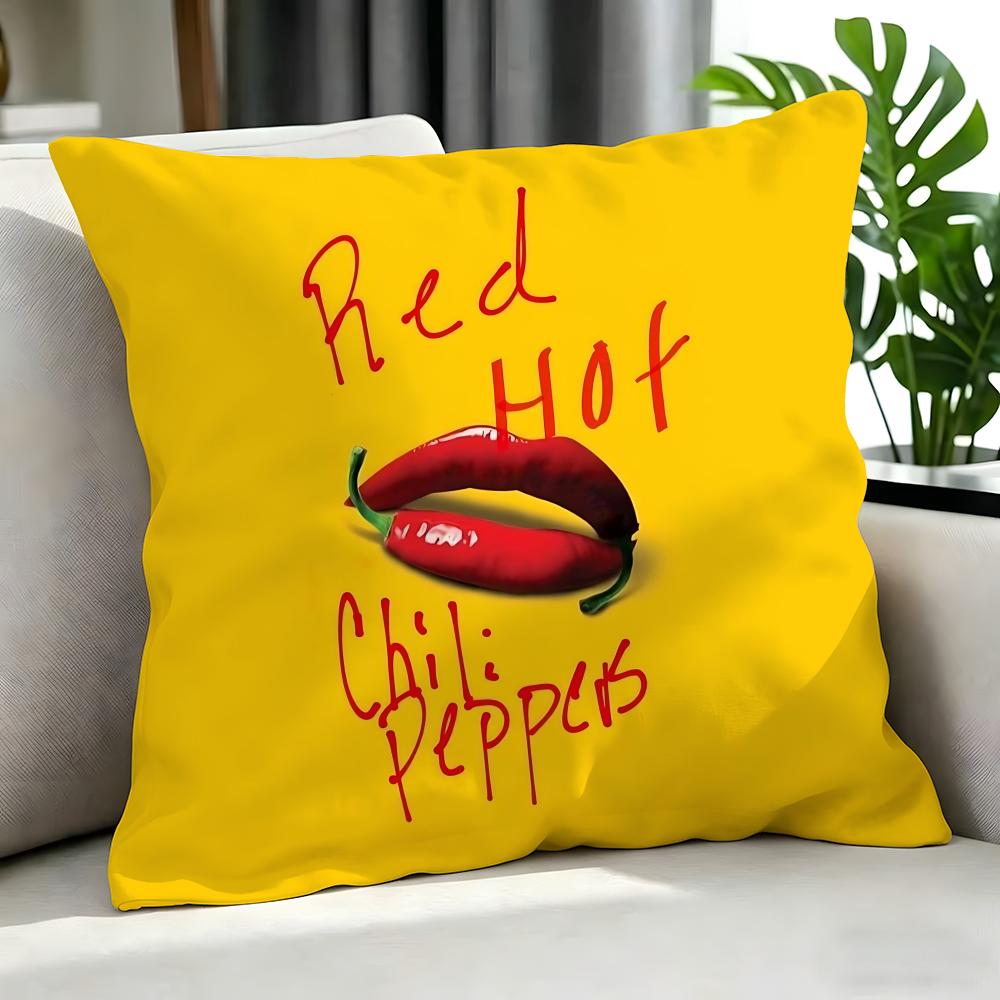 Rock Red Hot Chili Peppers Cushion Cover Cushion Cover Set 4Pcs 50X50 45X45 40X40 Pillowcase Decorative Sofa Home Decor