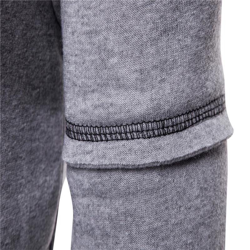 Осенне-зимняя мужская куртка с длинными рукавами, кардиган, однотонный свитер с капюшоном, мужская мода