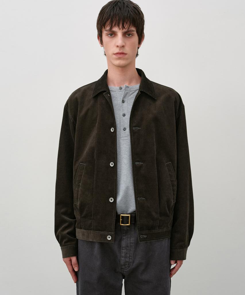 INSILENCE Corduroy Trucker Jacket Brown