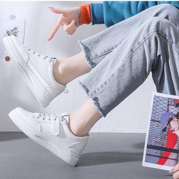 Женские маленькие белые туфли Hundred Fashion Shoes Flat Casual Shoes Sneakers