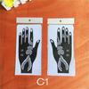 Lace Transfer Flower Tattoo Stencil NEW Black Henna Hand Arm Tattoo Henna Stickers Hollow Drawing Body Art Temporary Decal