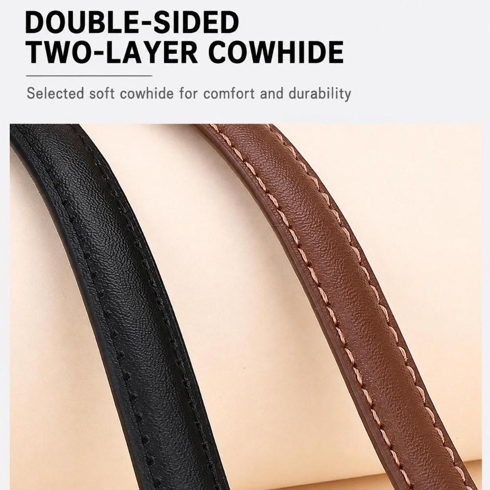 Bow Buckle Waist Belt Leather Bow Buckle Belt Fashion Women's Belt for Trousers