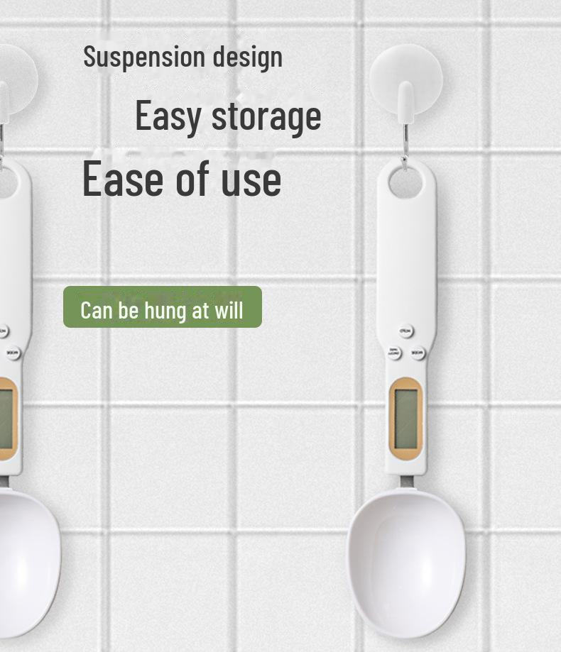 Электронные кухонные весы-ложки - компактные цифровые пищевые весы для ингредиентов, белые