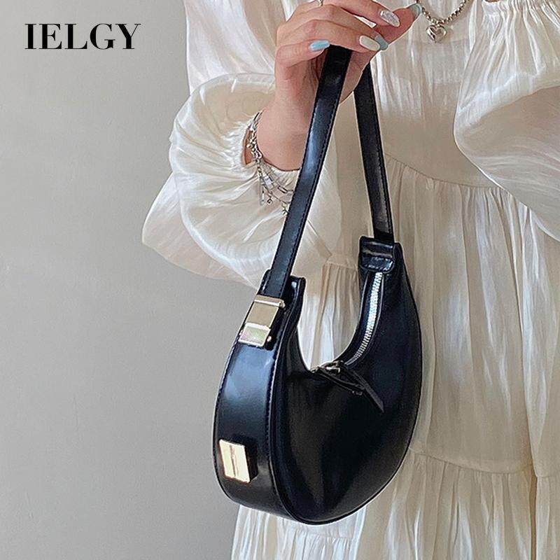 IELGY French Niche Design Dark Wind Crescent All-match Single Shoulder Bag Women