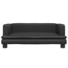 VidaXL Lit pour chien noir 80x45x30 cm similicuir 171901