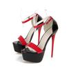 Eilyken Designer Platform Ultra Stiletto High Heel Women Sandals Sexy Buckle Strap Nightclub Stripper Open Toe Shoes BIG Size 46