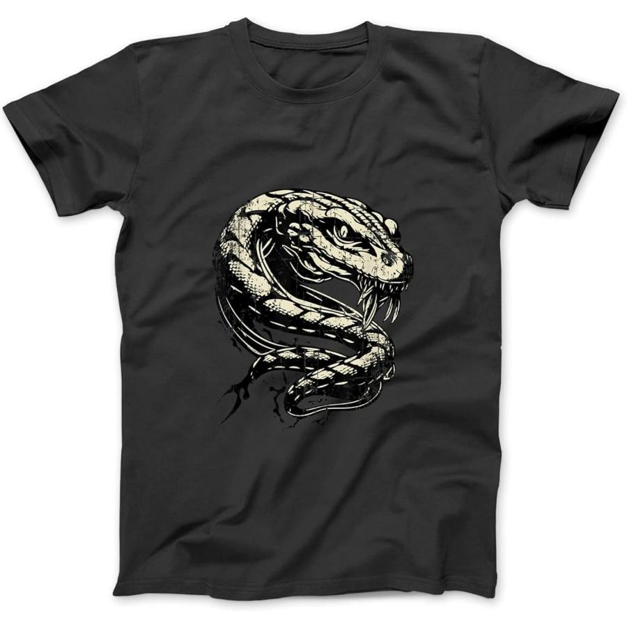 Футболка, Свитшот, Худи с принтом 'Viper Snake Art Snake Lover' для Мужчин Женщин Детей Сделано в Канаде Черный
