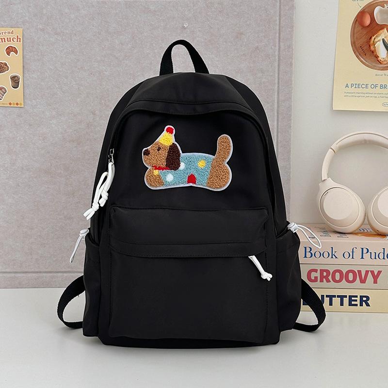 High Appearance Level Girl Schoolbag Cute Cartoon Dog School Backpack for Junior High School Students