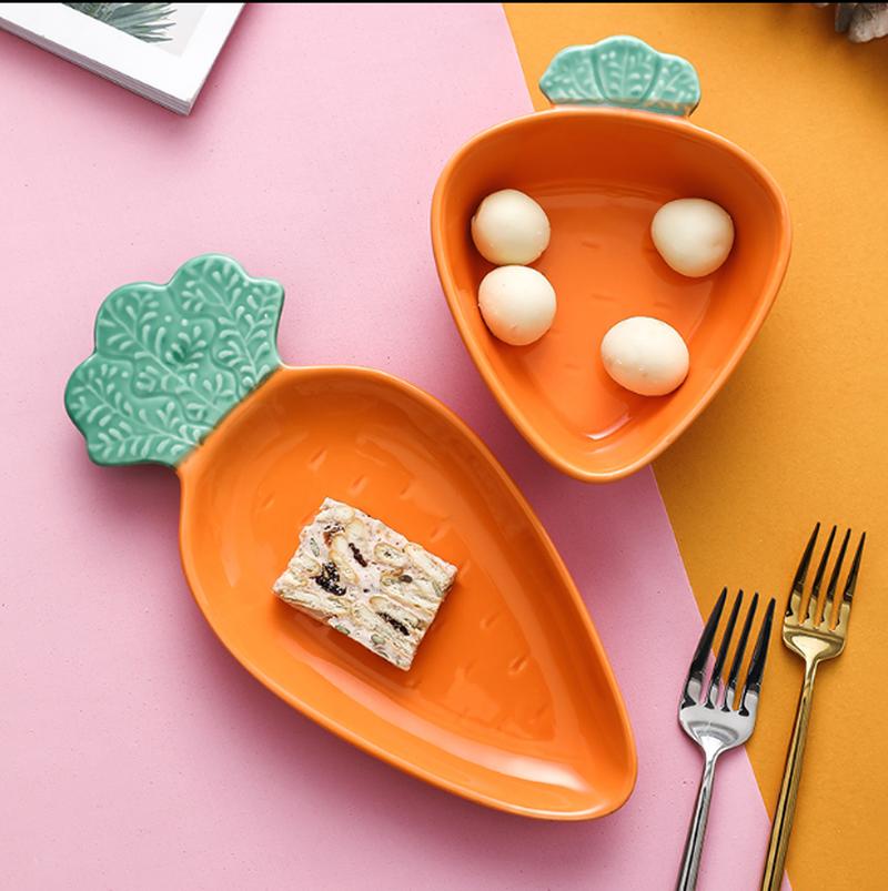 1pcs Huge Cute Avocado Shape Ceramic Fruit Salad Plate Snack Dish Rice Soup Bowl Tableware Supplies 6.5 Inch WF