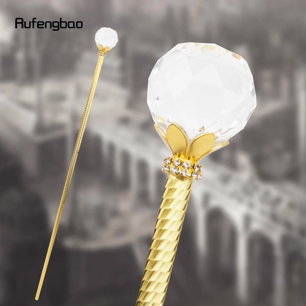 Белый стеклянный хрустальный шар, сказочные палочки из сплава для девочек, палочки принцессы, детская палочка ангела, вечерние косплей, свадьба, день рождения, 91 см
