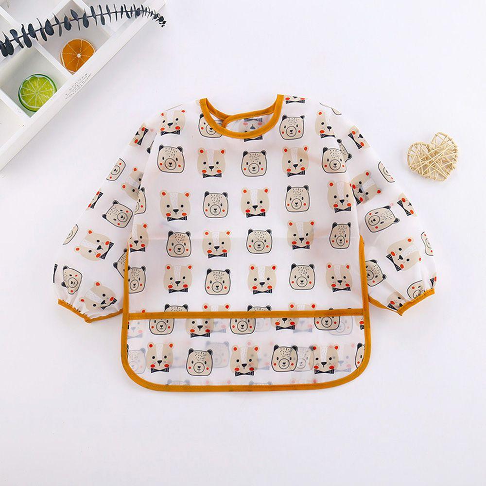 Paint Cartoon DIY Children Long Sleeve Clothes Baby Kids Bib Art Accessory Painting Apron Smock