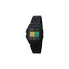 Casio Кастомизированные часы, модифицированная серия, разноцветные часы с вертикальной полоской, корпус из черной смолы, водонепроницаемые F-91WG-9, модифицированные - F-91WG-9