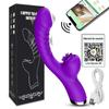 2 In 1 Licking Vibrator App Bluetooth Dildo Vibrators For Women Clitoral Tongue Stimulator Sex Toys Vaginal G Spot Masturbation