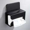 Black Tissue Box Holder Stand Wall Mount Napkin Organizer For Kitchen Bathroom Toilet