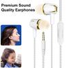 Wired Headphones Ergonomic Noise-Cancelling Smart Wire In-Ear Design Control Ultralight Universal High Clarity