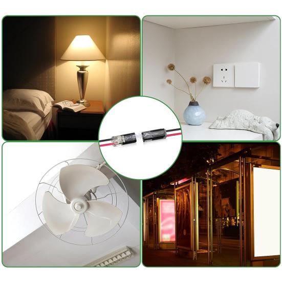 20 шт. разъемов Двухпроводные вставные разъемы для светодиодных лент 2-контактные разъемы для проводов низкого напряжения с запирающей пряжкой Разъемы для быстрого подключения