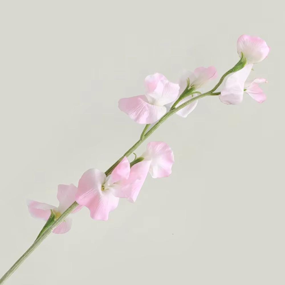 7 Heads Simulation Pea Flower 63cm Artificial Bouquet New Fake Flower Wedding Party Decor