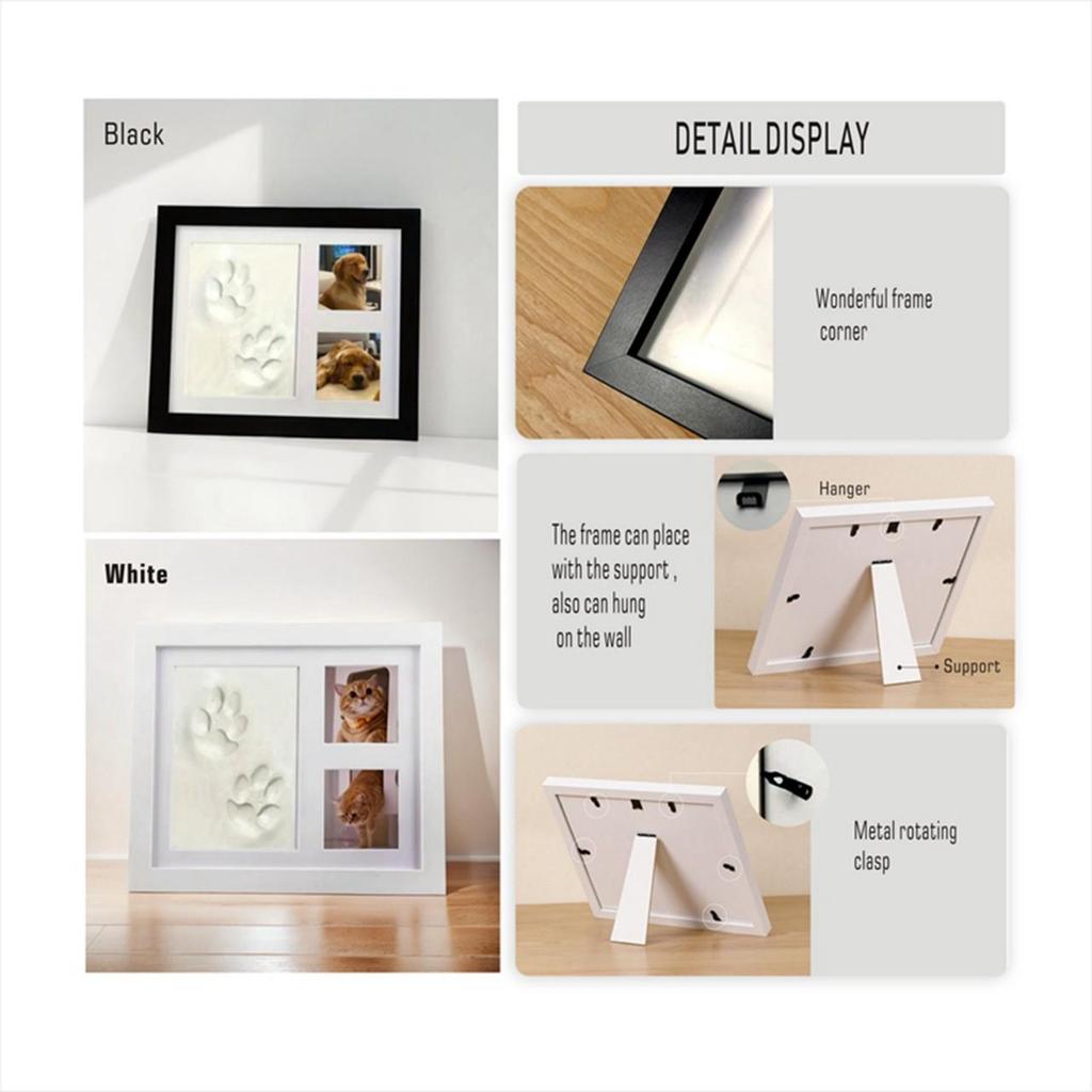 Минималистичная фоторамка для детских отпечатков рук и ног с подушечкой для чернил