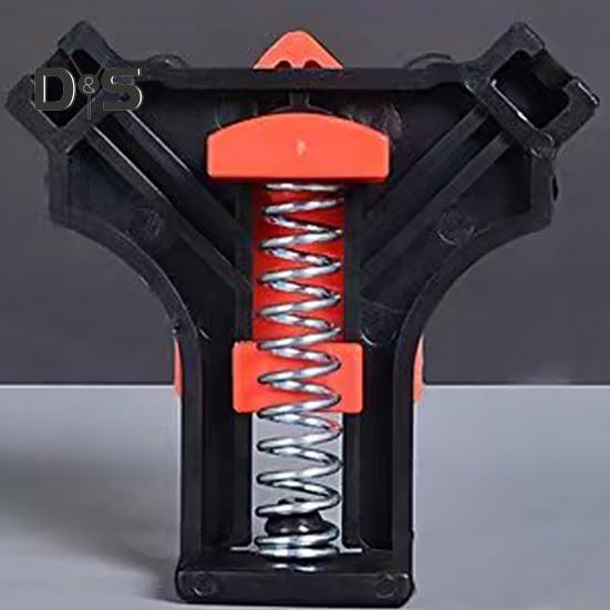 Convenient Woodworking Right Angle Clamp Red Plastic Clip-on No Assembly Durable Secure Grip Corner Clamp Carpentry Tool Set