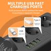 EU To EU Power Station – Multi-Outlet USB PD Strip with Built-in Charging Pad