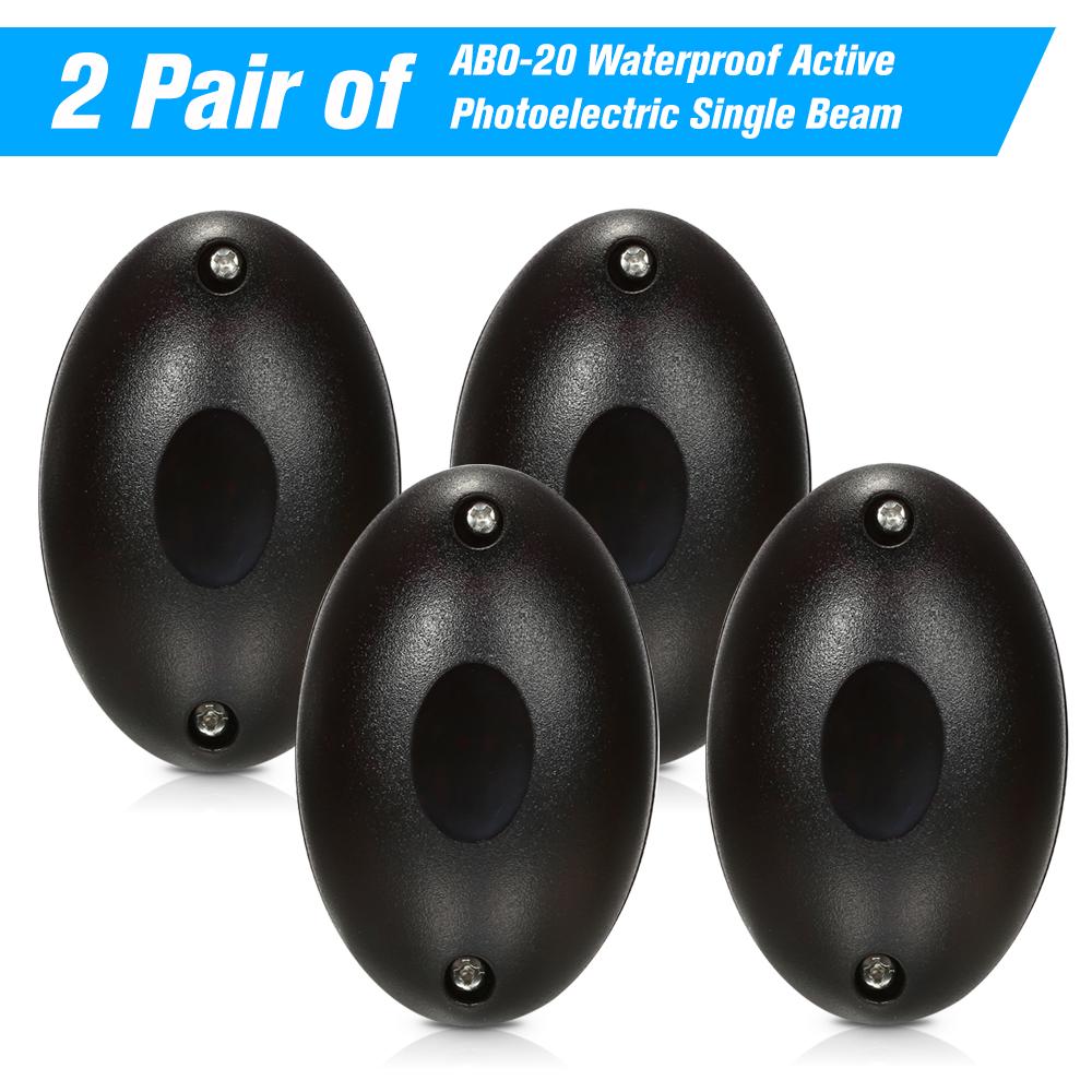 2 пары ABO-20 водонепроницаемый активный фотоэлектрический однолучевой инфракрасный датчик-детектор барьера