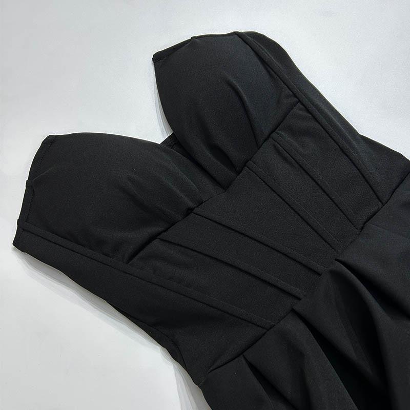 Сексуальное платье-качели с v-образным вырезом и поясом из рыбьей кости