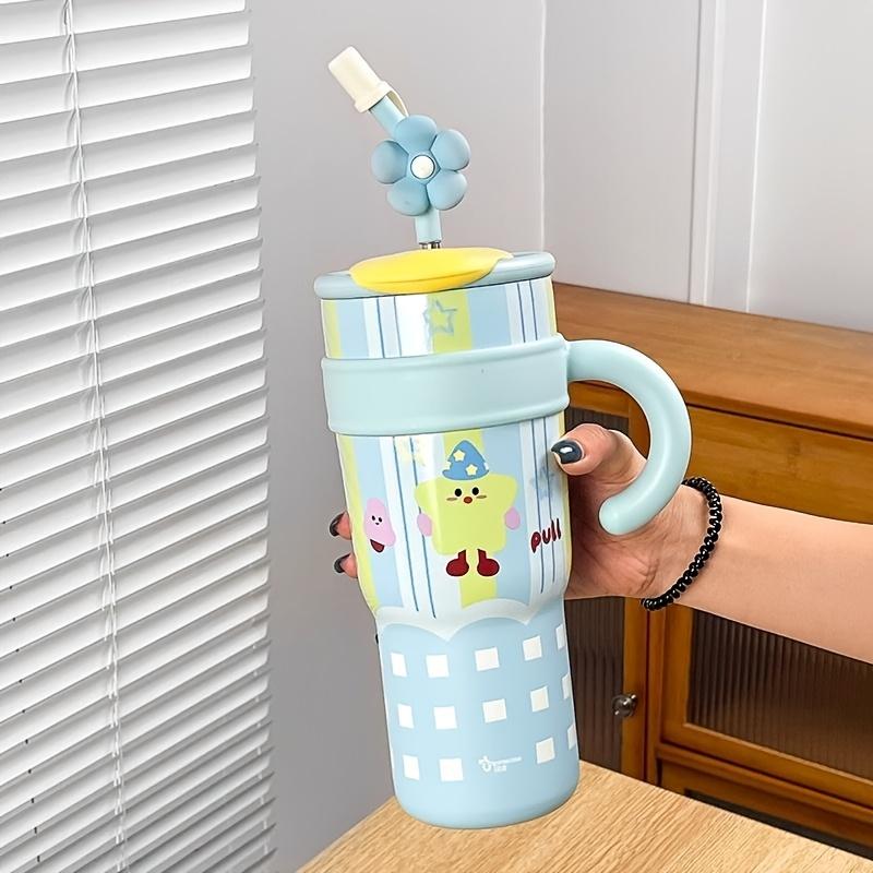 Стакан Big Gulp 2024 Большой вместимости Стакан для льда Можно носить Новый стиль Соломинка Изолированный стакан Высоко выглядящий Стакан для воды
