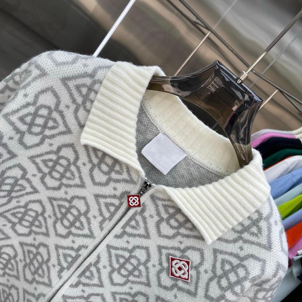 Casa Men's Wool Zipper Cardigan: Fashionable, Casual, Unisex, and Versatile Style