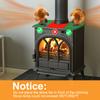 Wood Stove Fan Heat Powered Non-Electric Lotus Shaped Silent Operation 6-Blade Fireplace Fan with