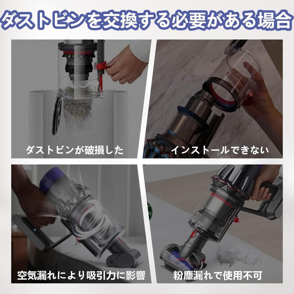 IRobacc Пылесборник Маленький контейнер Dyson Пылесборник Прозрачный контейнер для пылесоса Детали Совместимая замена V10/SV12