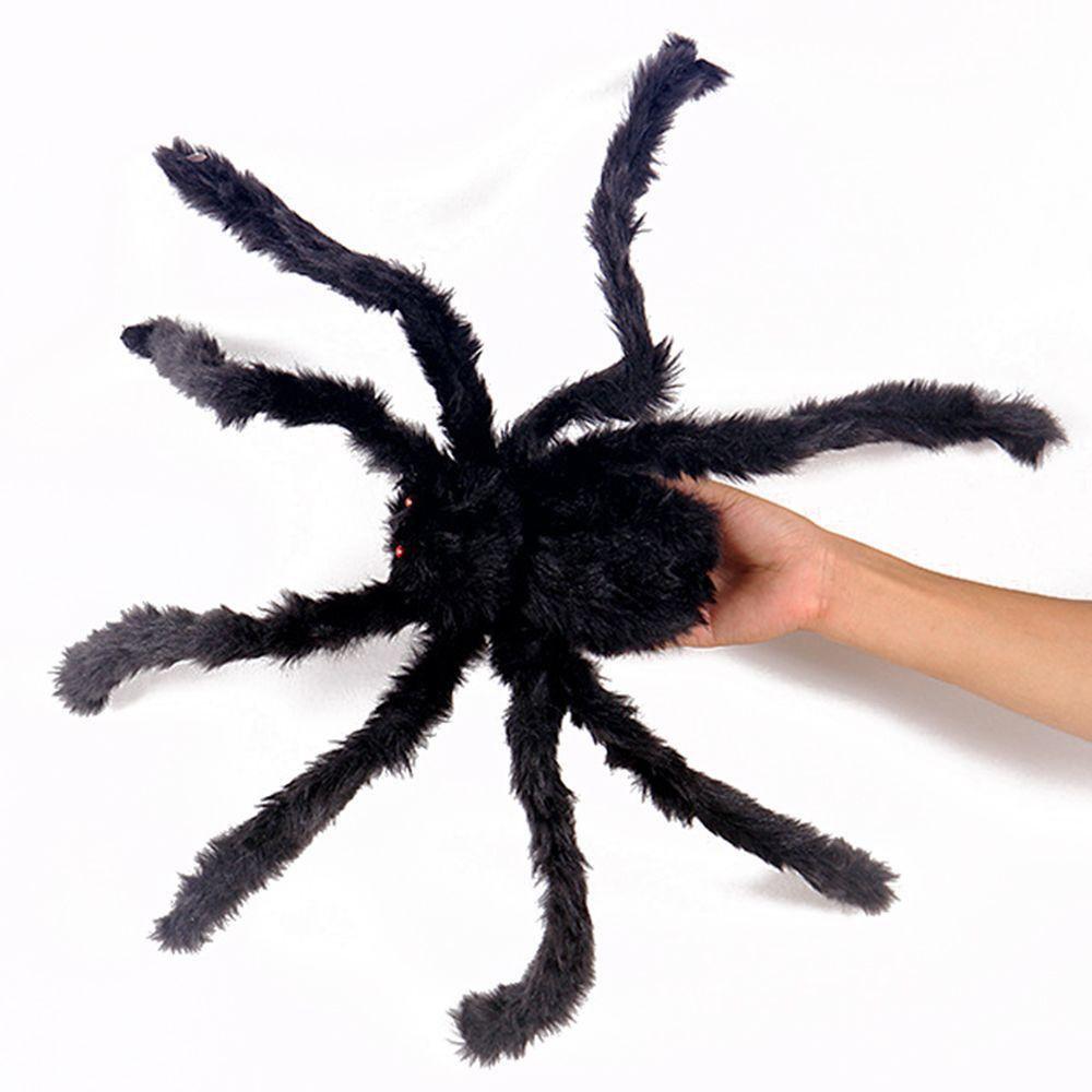 Party Supplies Prank Props Black Plush Spider Bar Ornament Halloween Decoration Haunted House