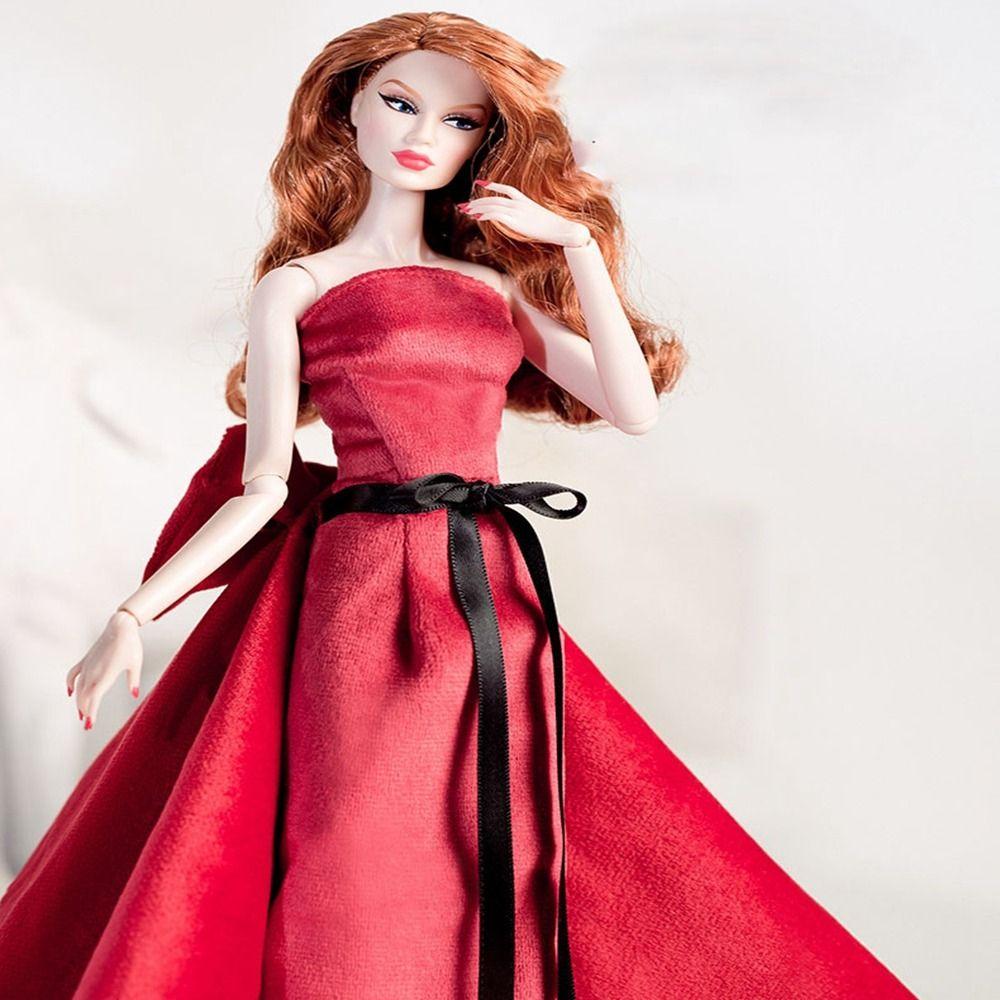 Luxury Lace Wedding Dresses Red Party Clothes For 30cm Supermodel Doll/for 1/6 BJD Dolls