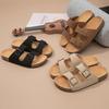 Fashion Buckle Women's Cork Sandals Casual Beach Women's Slippers Summer Women's Shoes